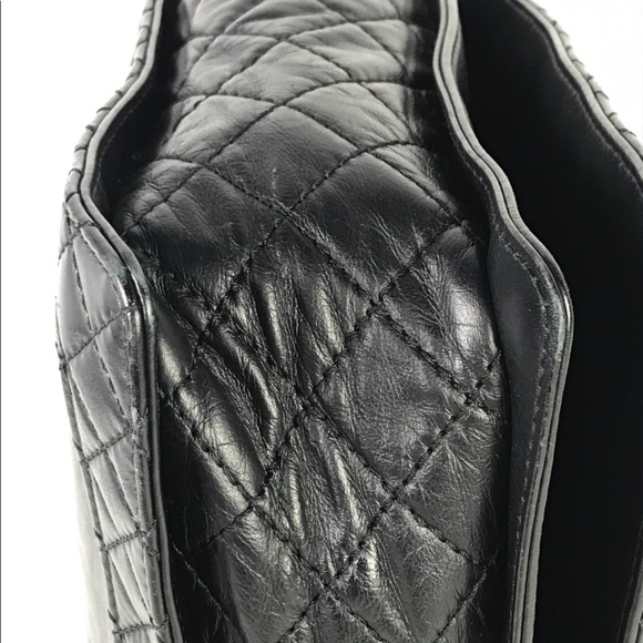 SOLD — NFS — Black Lambskin Chanel 2013 XL Enchained Boy Flap Bag w/RHW - Picture 16 of 16